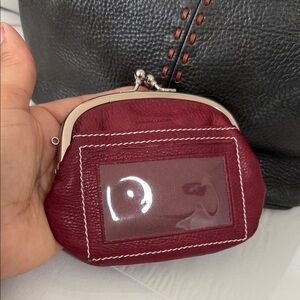 Final Sale 🎀💃🏼Burgundy Leather  Coin Purse 👛